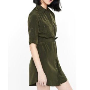 Express button down shirt dress size medium